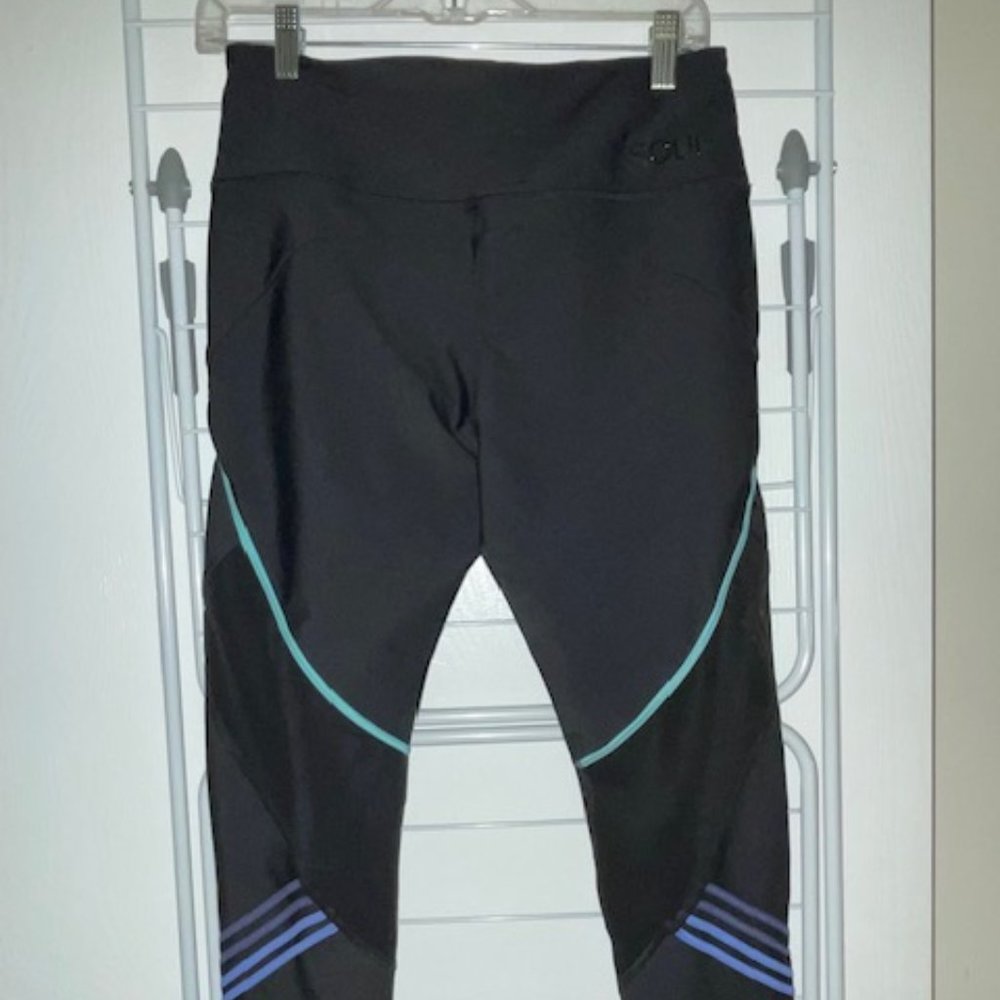 Large SoulCycle black leggings with Mesh Side